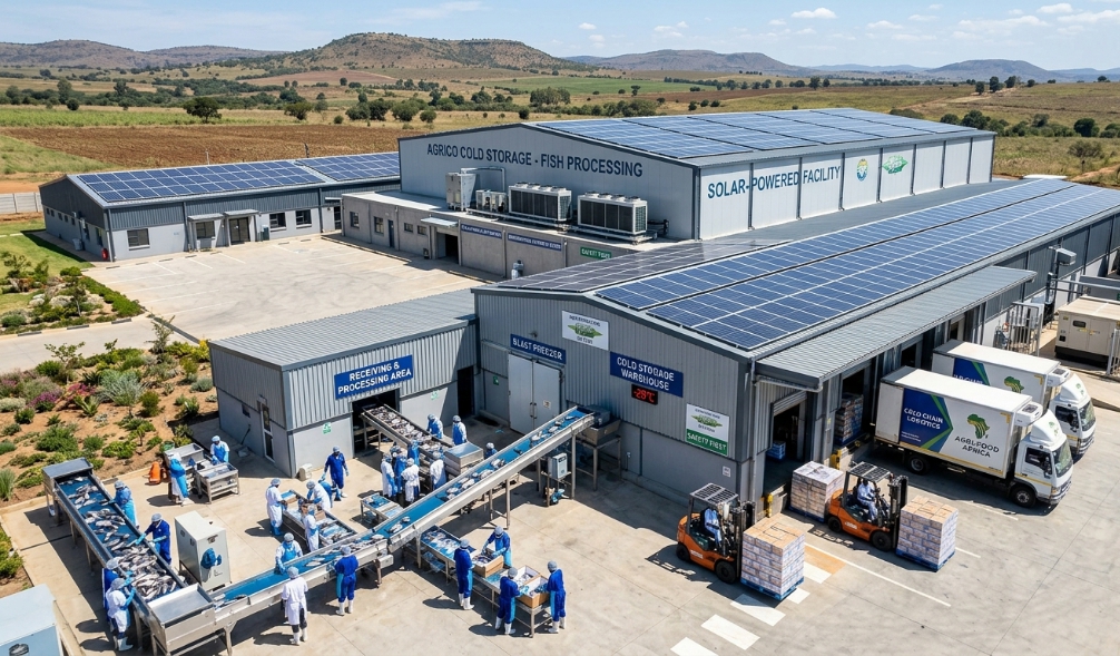 Hybrid solar systems installation at a Kenyan facility.